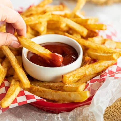with fries