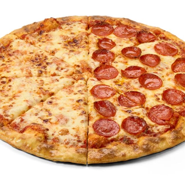 Half Extra Cheese Half Peperoni