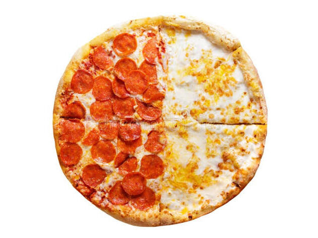 Half Peperoni Half Regular