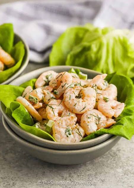 6 Pcs Jumbo Shrimp Salad & Soda